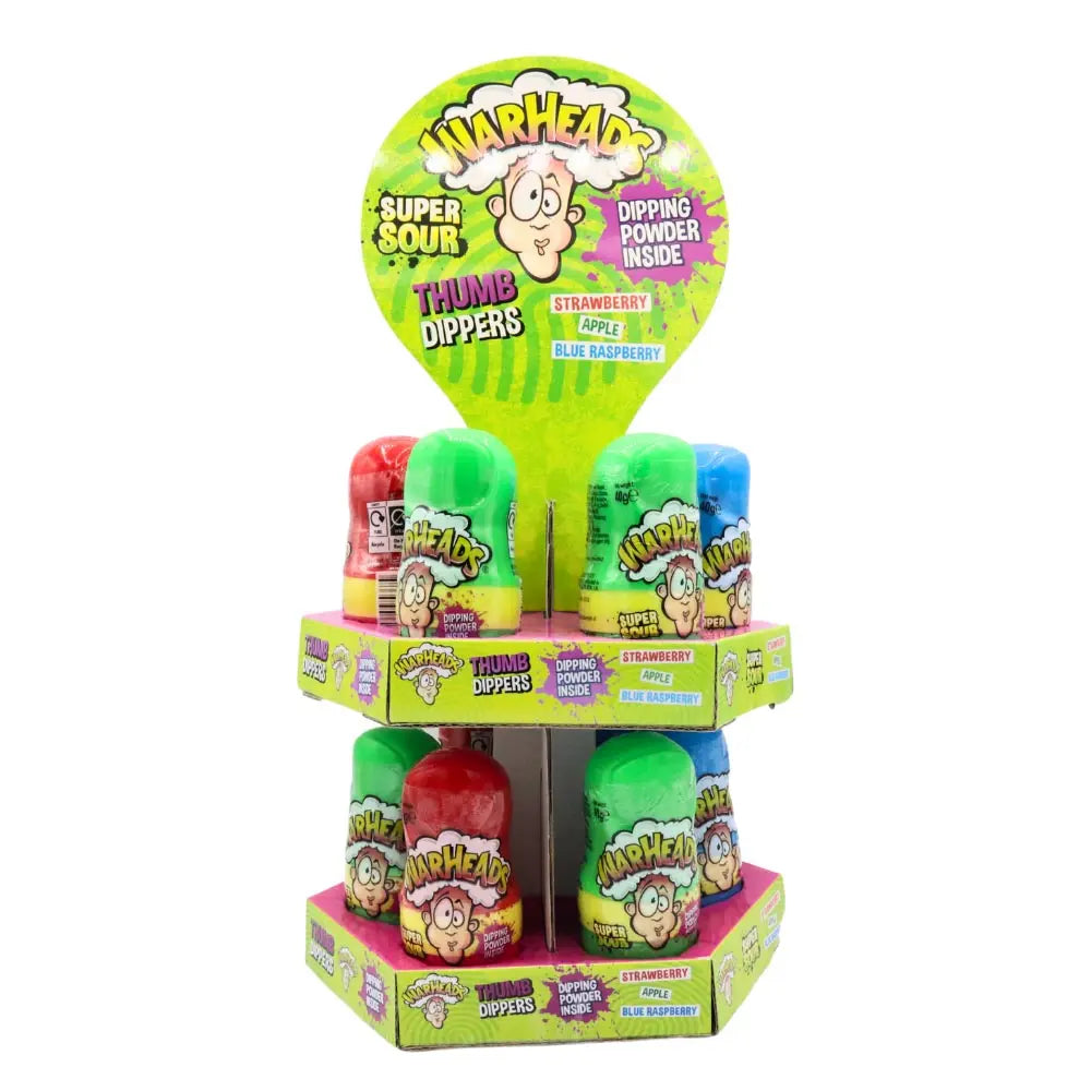 Warheads Super Sour Thumb Dipper(Blue Raspberry/ Strawberry/ Apple)