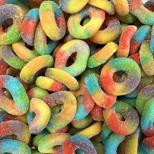 Fizzy Rainbow Rings Gummy