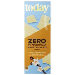 Zero 0% Added Sugar White Chocolate with Vanilla