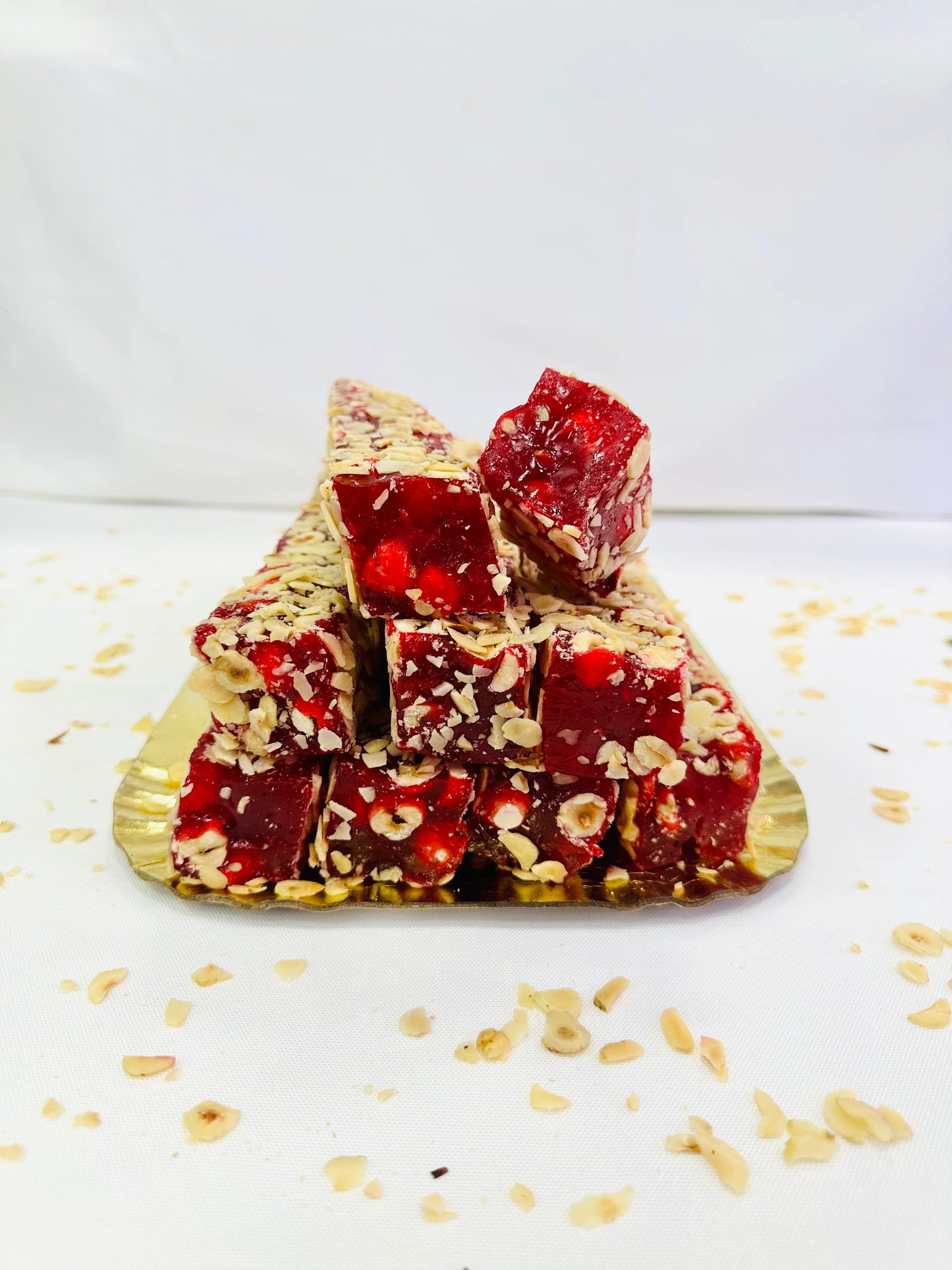 Pomegranate Hazelnut Turkish Delight