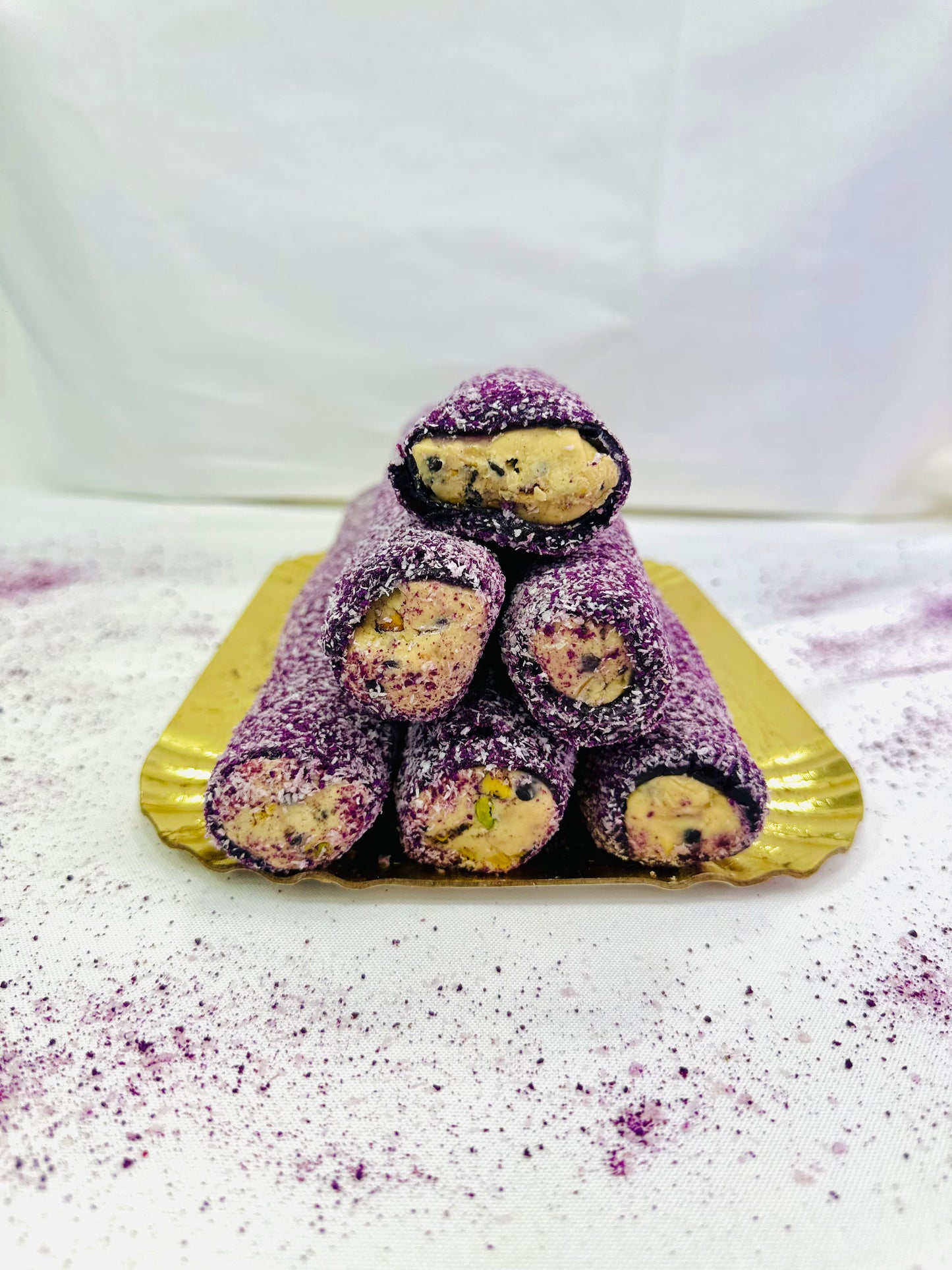 Blackberry Coconut Pistachio Choco Chip Turkish Delight