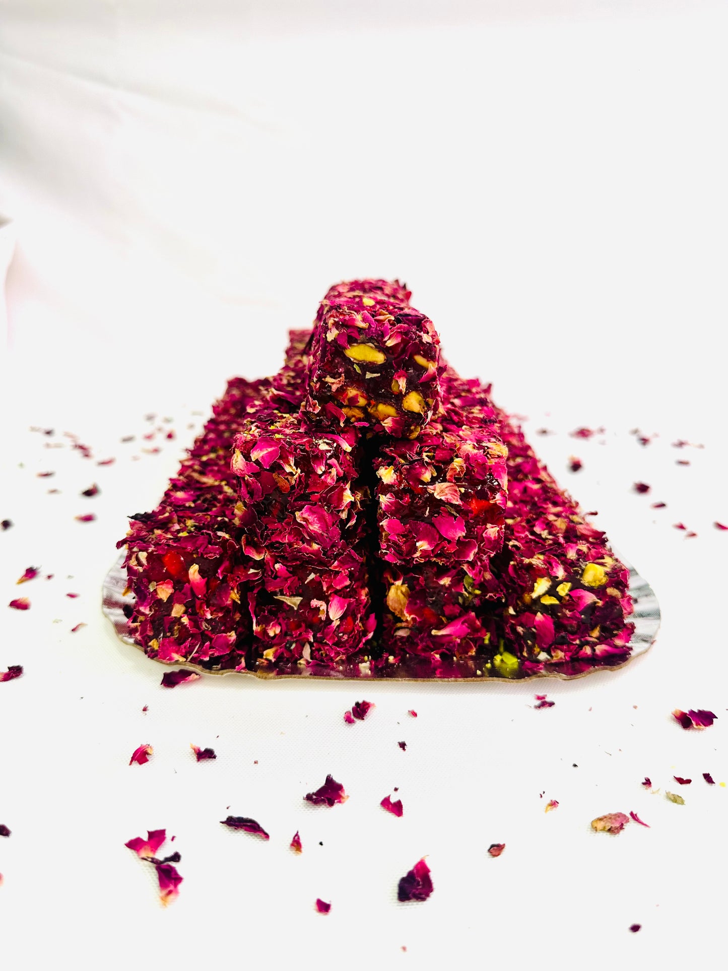 Pomegranate Pistachio Rose Petals Turkish Delight