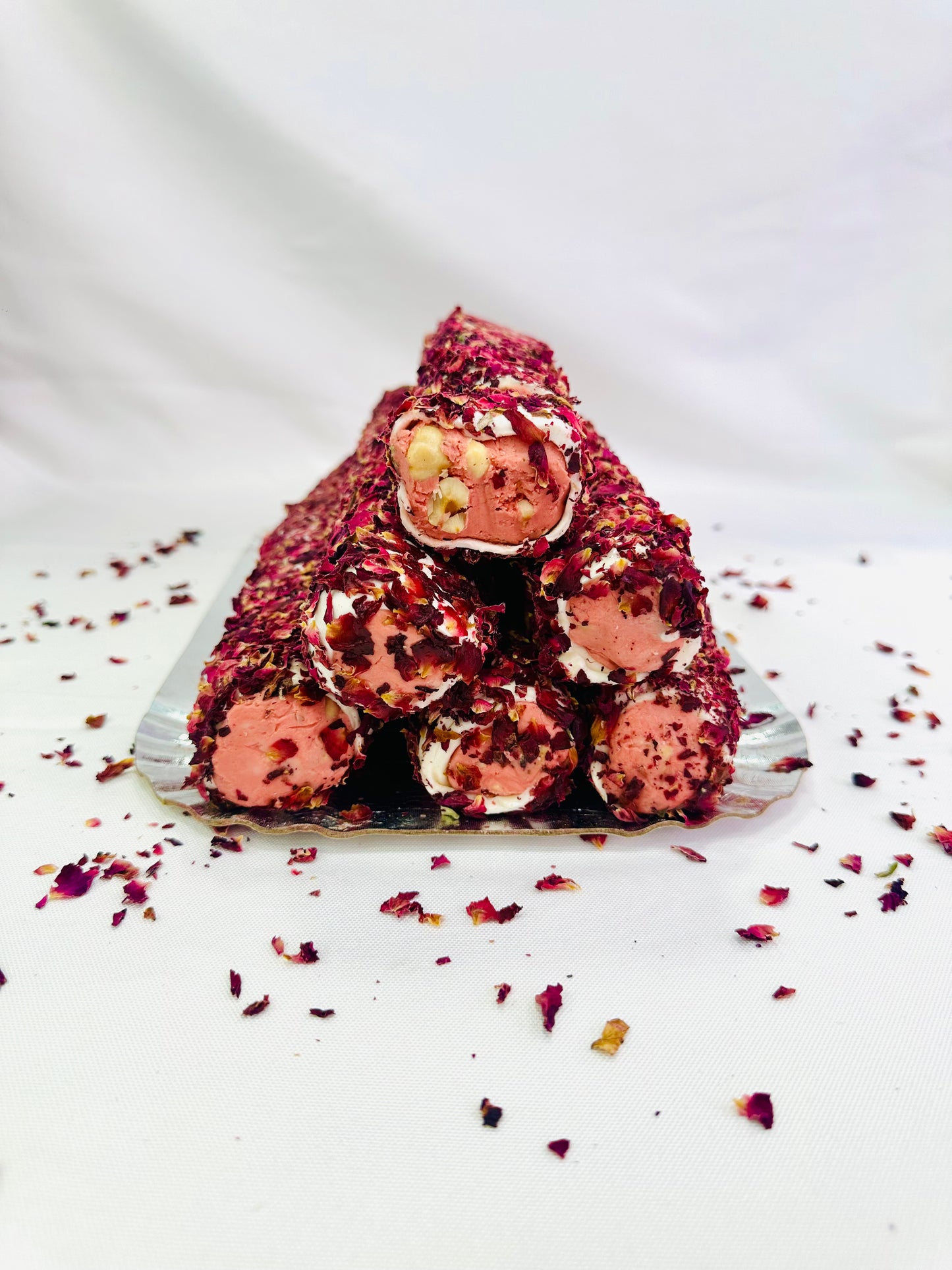 Blackberry Cream Hazelnut Rose Petals Turkish Delight