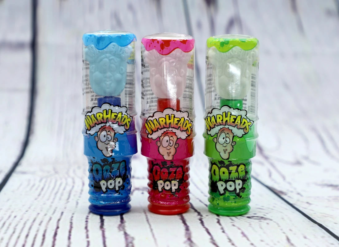Warheads Sour Ooze Pop(Strawberry/Blue Raspberry/Green Apple)
