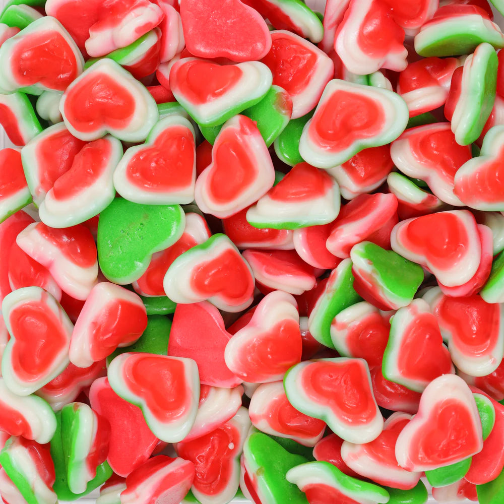 3D Green & Red Heart Gummy