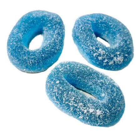 Fizzy Blue Raspberry Rings