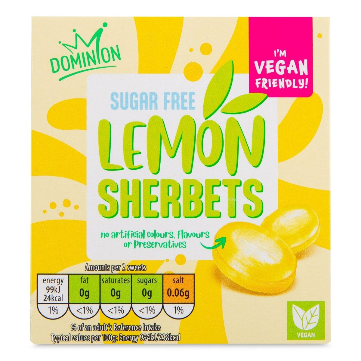 Sugar Free Lemon Sherbets Candy