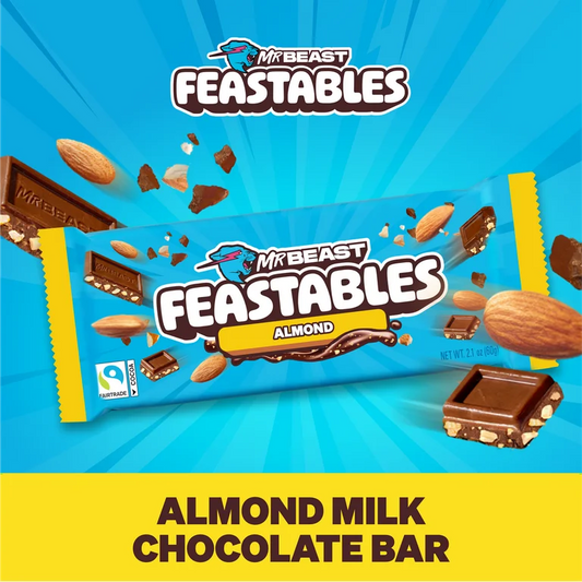 Mr Beast Feastables Almond Milk Chocolate Bar