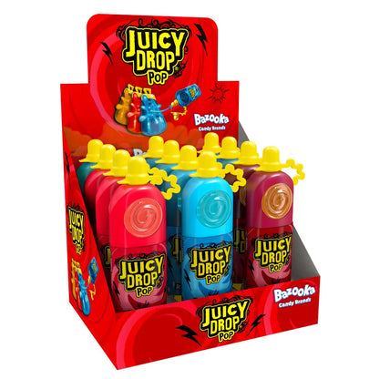 Juicy Drop Pop Lollipop with Sour Gel(Cola/Blue Raspberry/Strawberry)
