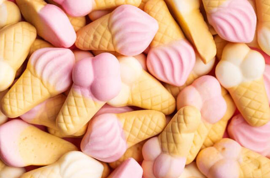 Pink & White Ice Cream Gummy