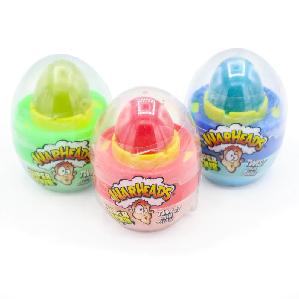 Warheads Super Sour Twist & Shake Eggo(Blue Raspberry/ Strawberry/ Lime)