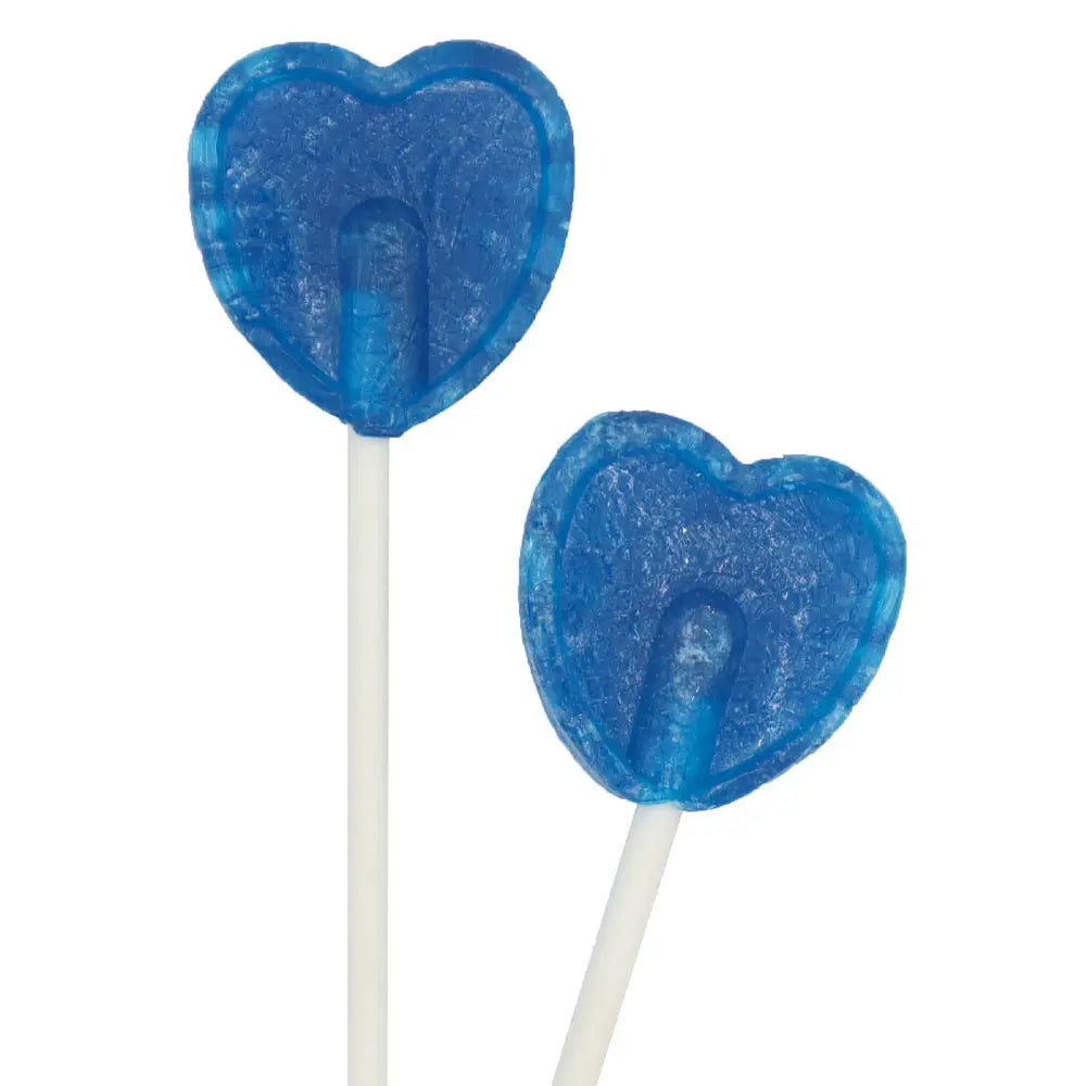 Blue Raspberry Heart Lollipop