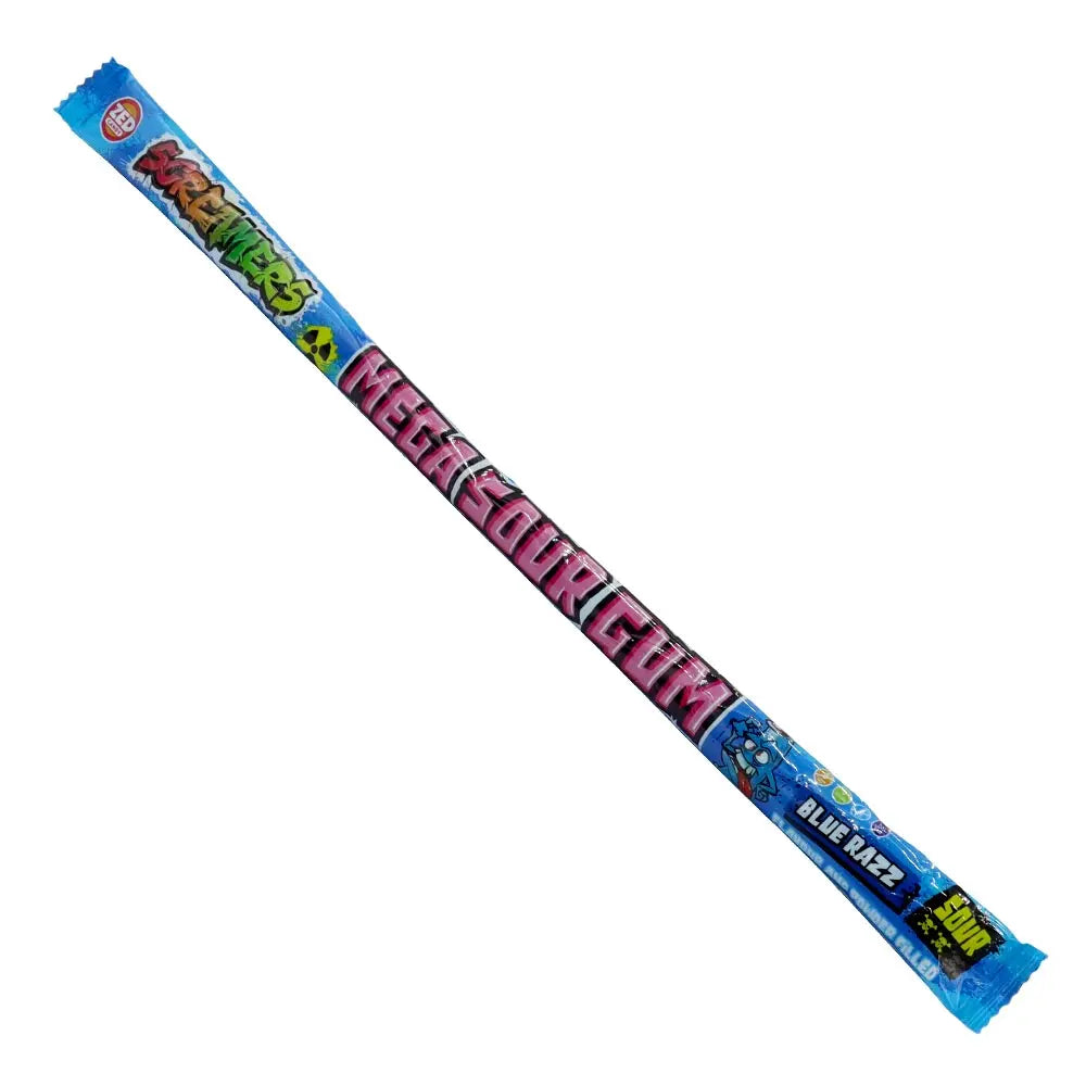 Screamers Mega Sour Blue Razz Gum