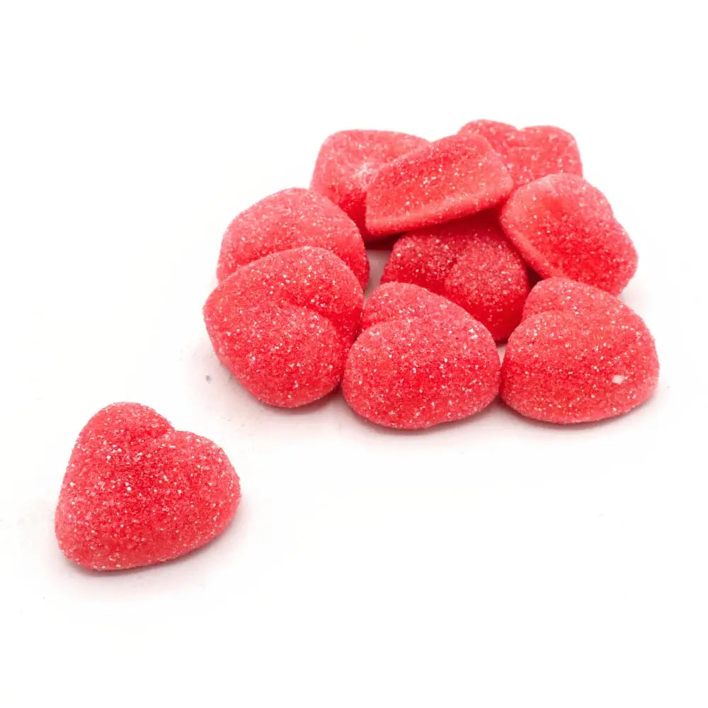 Fizzy Strawberry Filled Hearts