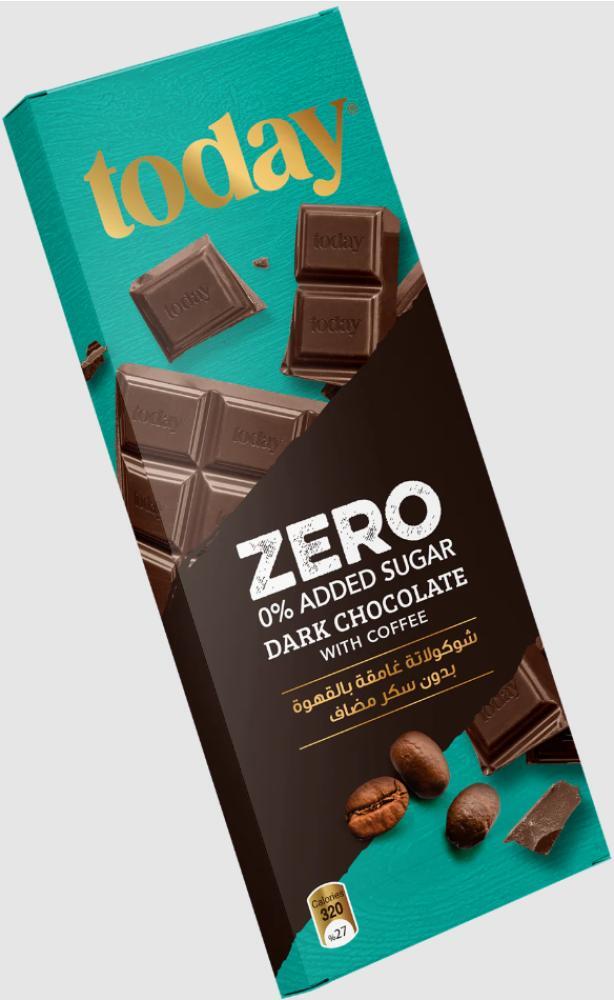 Zero 0% Added Sugar Dark Chocolate with Coffee