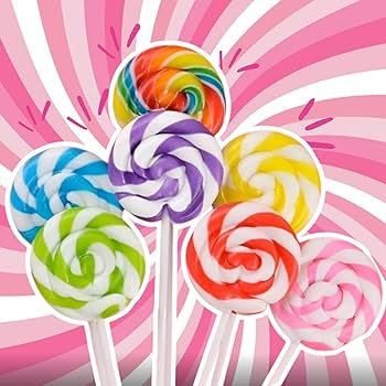 Rainbow Swirl Lollipop
