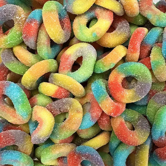 Fizzy Rainbow Rings Gummy