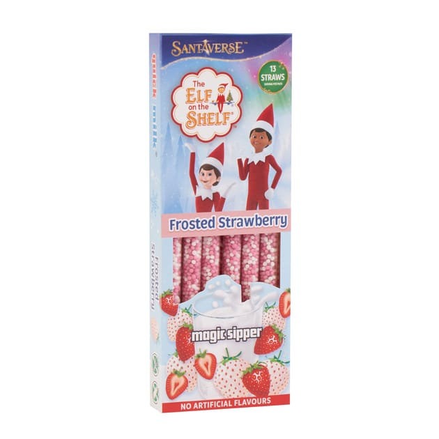 Frosted Strawberry Straw