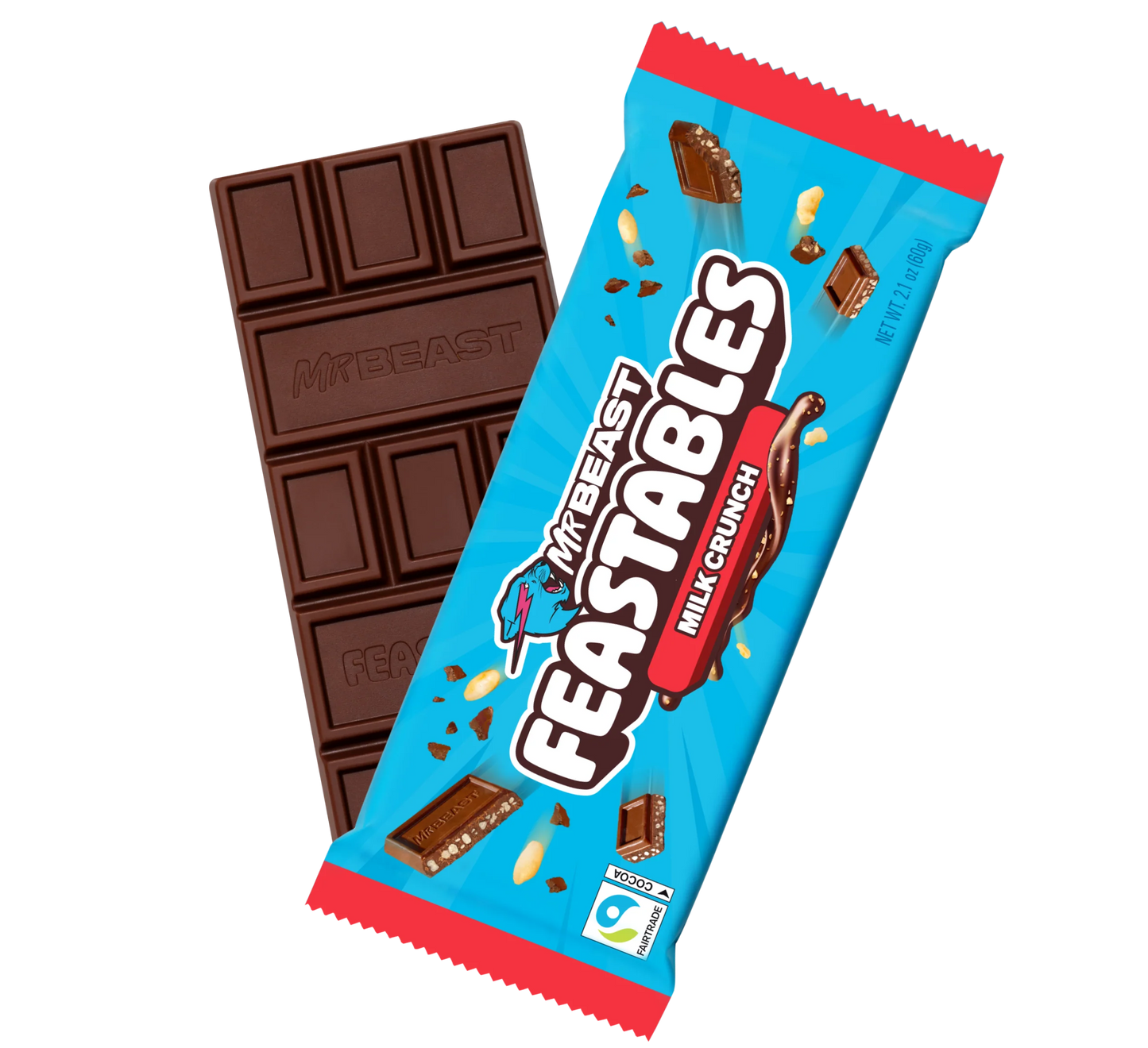 Mr Beast Feastables Milk Crunch Bar