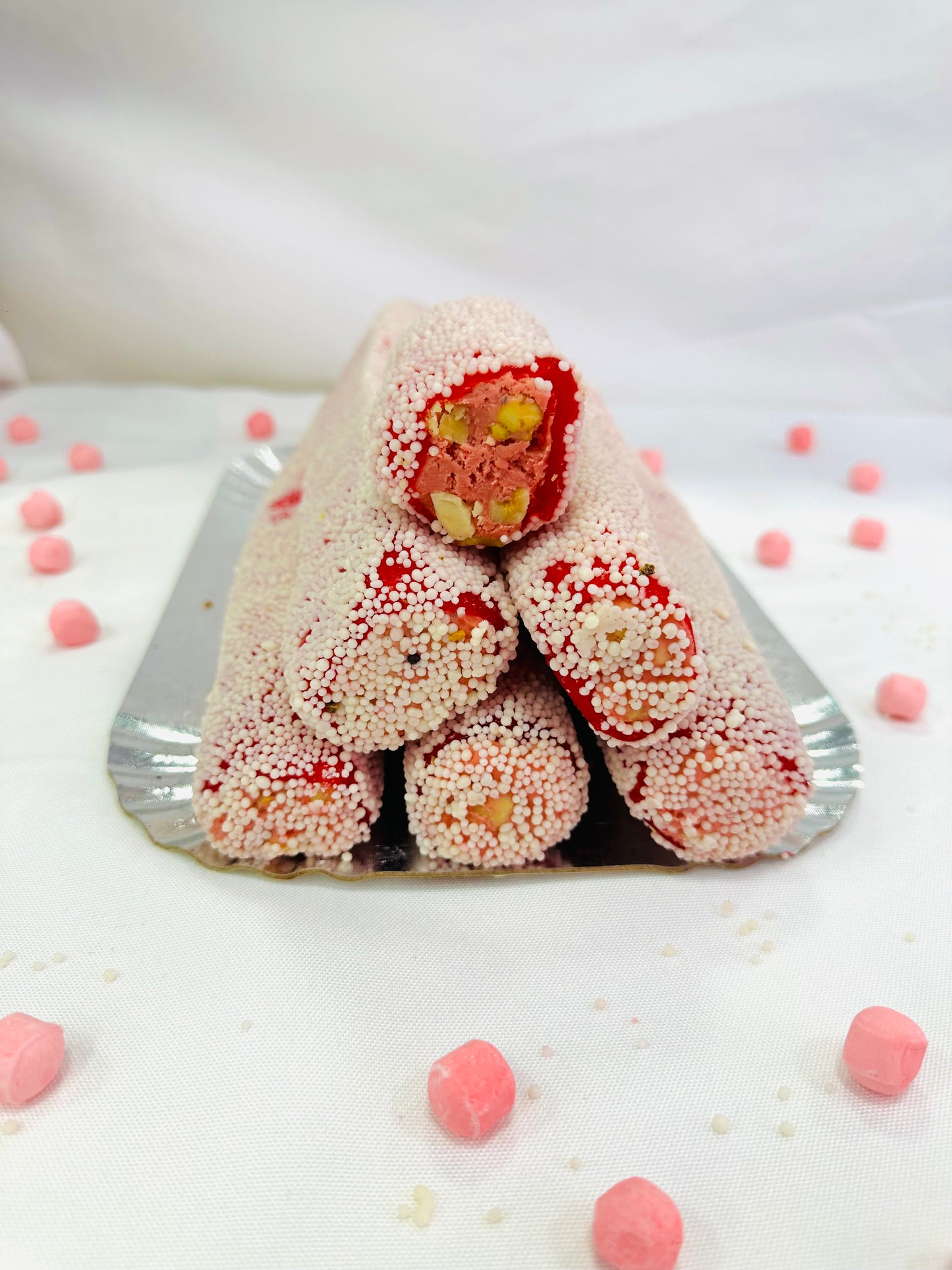 Cherry Hazelnut Pearl Turkish Delight