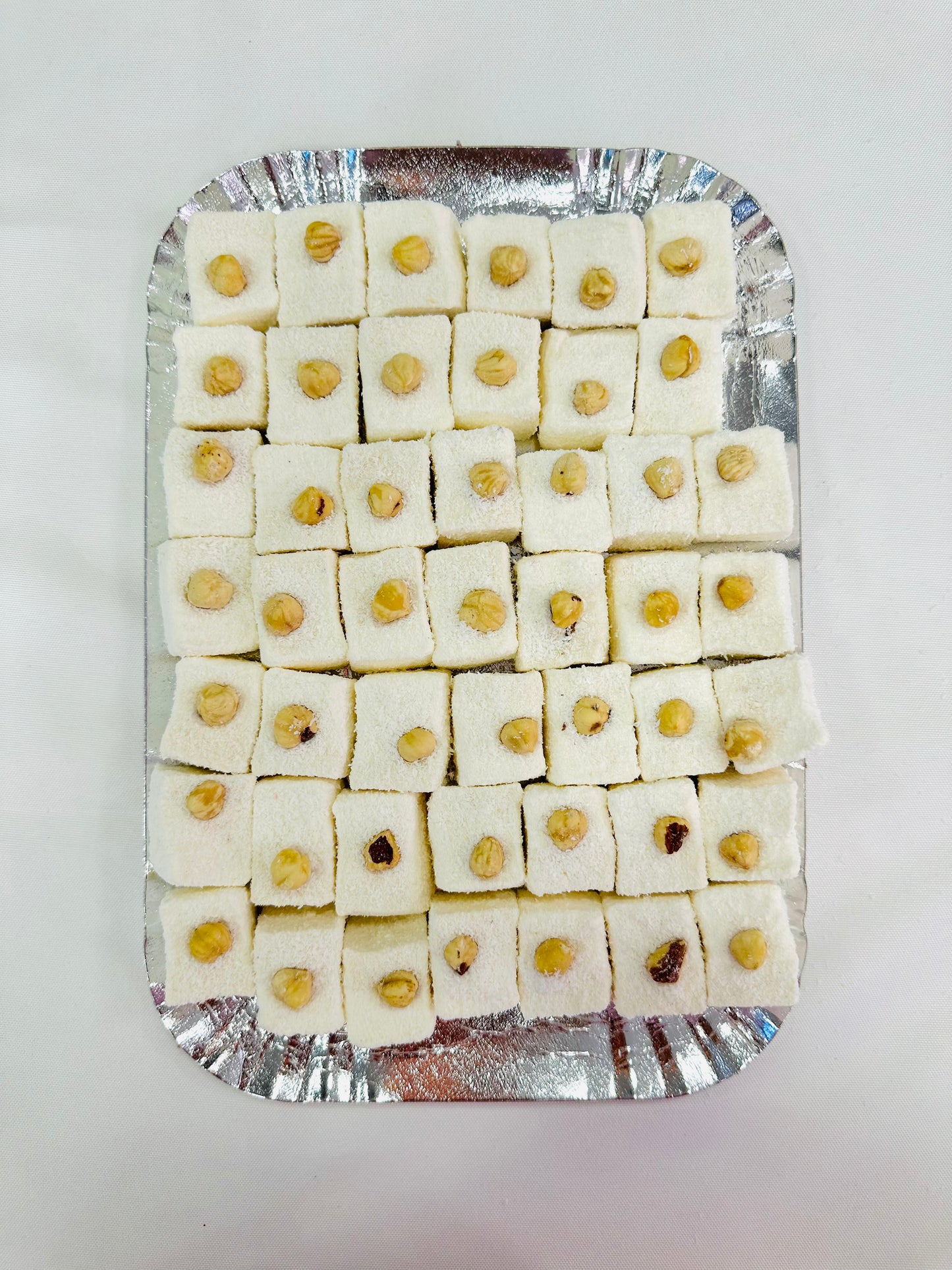 Coconut Hazelnut Turkish Delight Cube