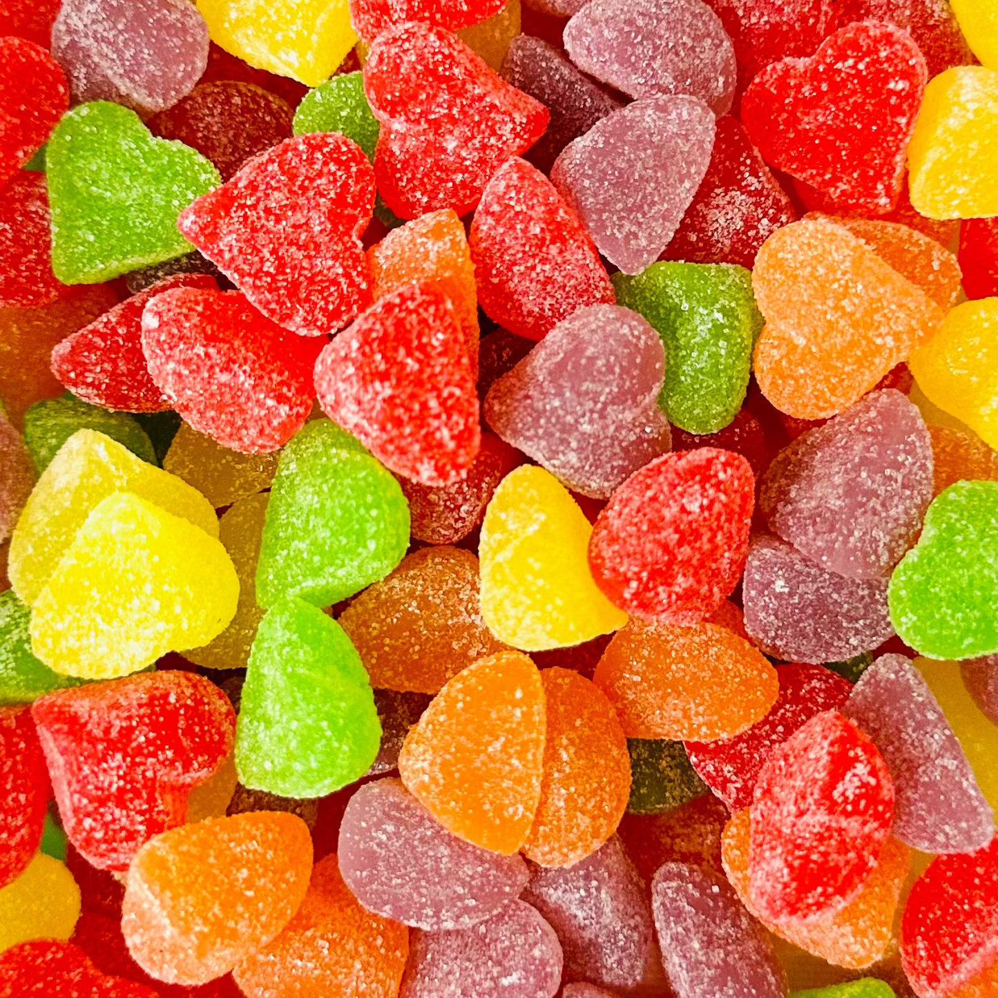 Sugared Mini Hearts Gummy