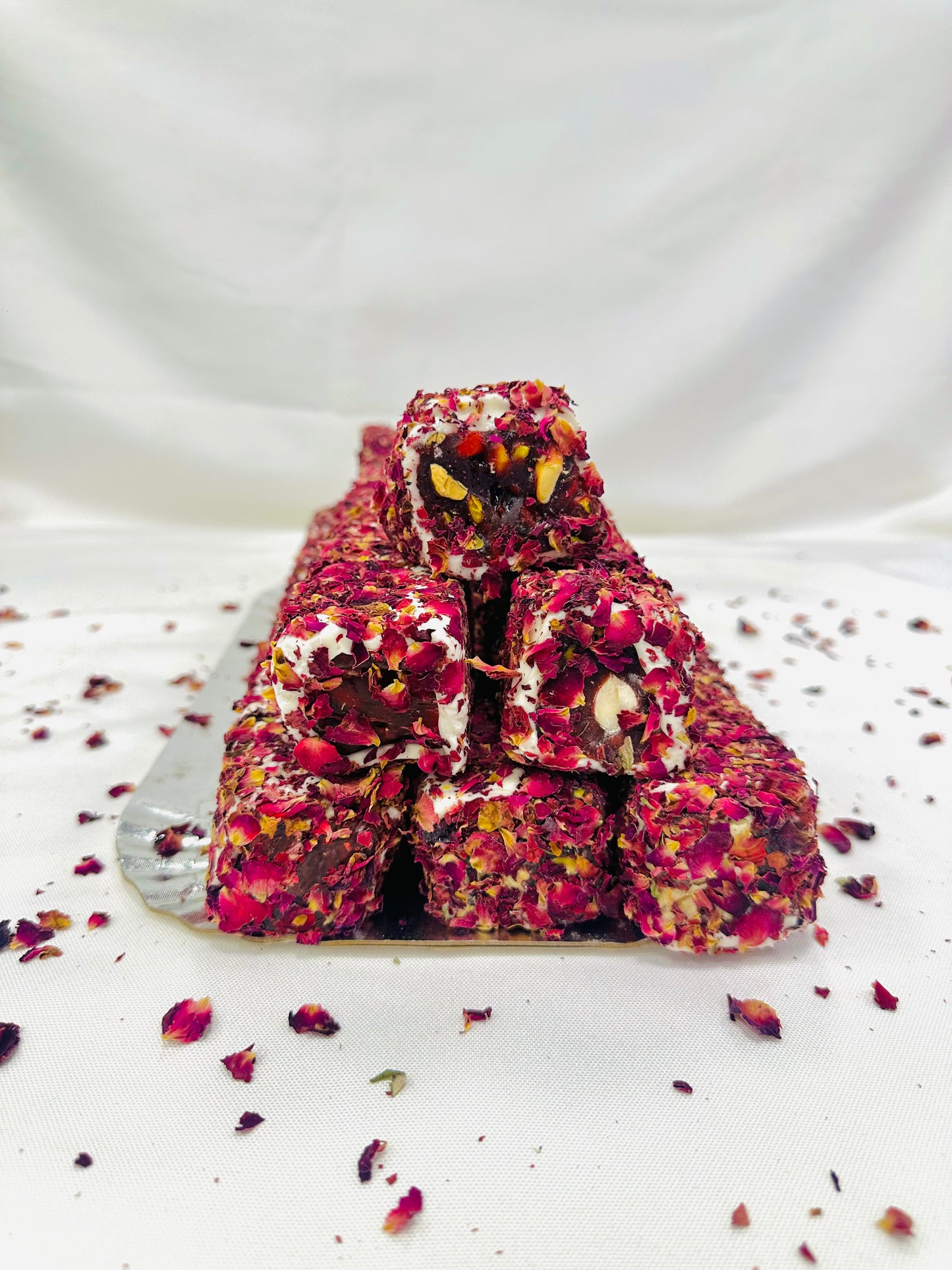 Pomegranate Pistachio Rose Petals Turkish Delight