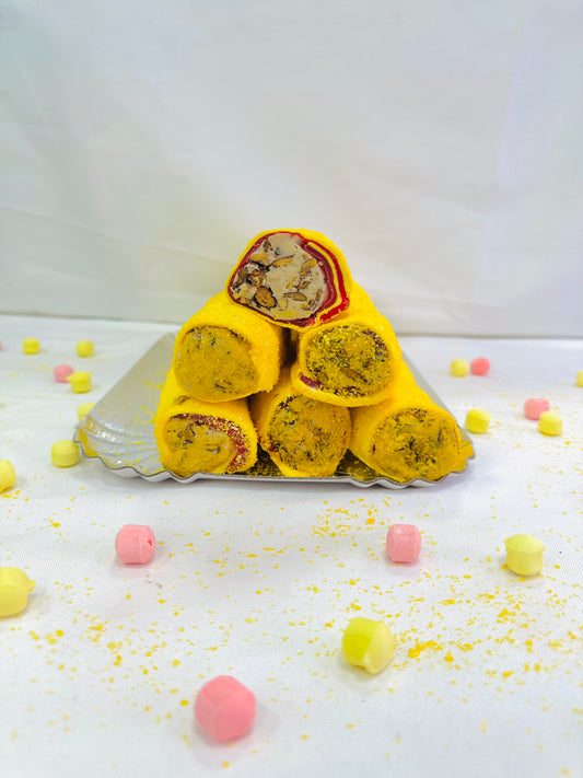 Cherry Banana Almond Wrap Turkish Delight