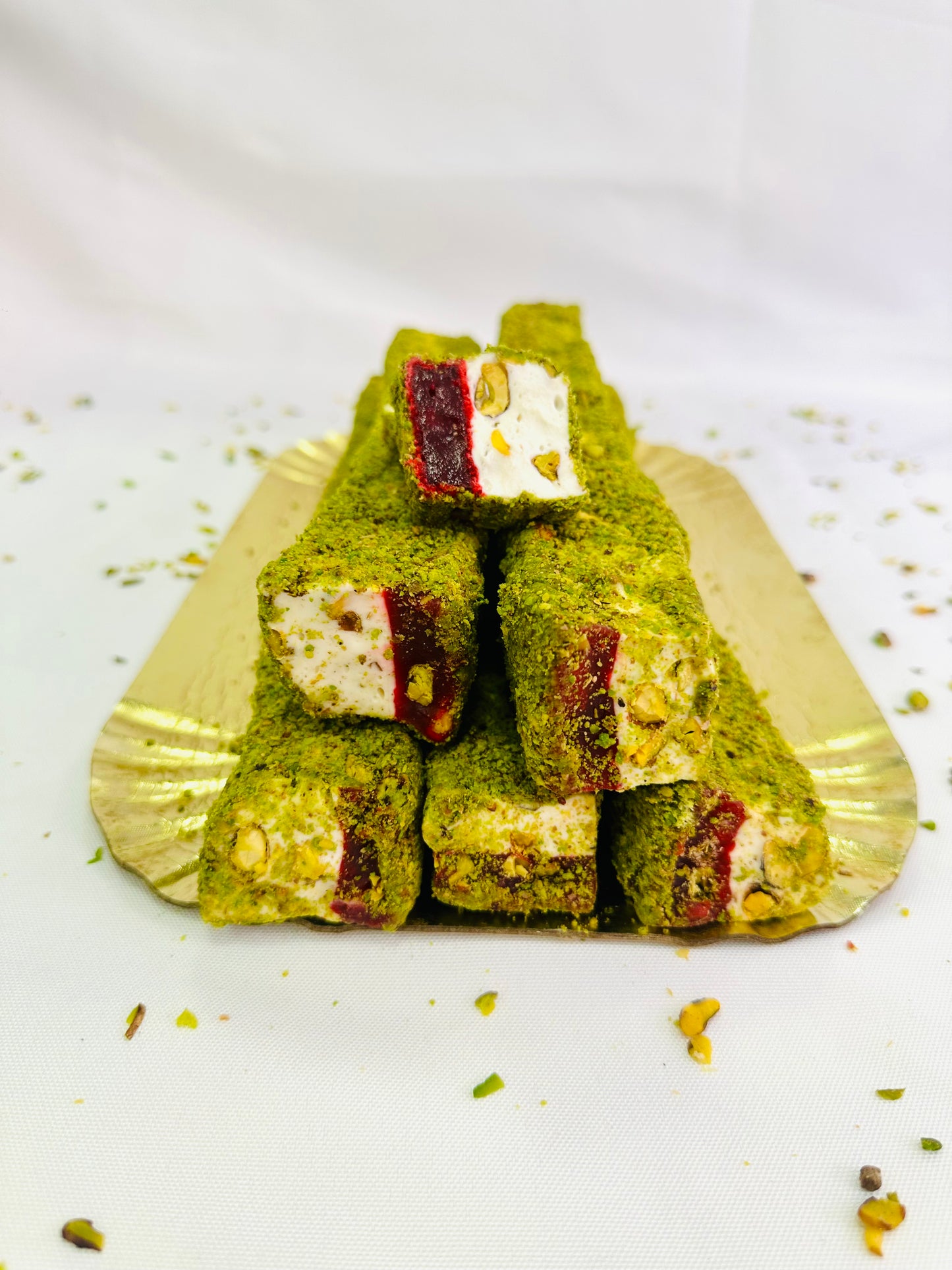 Milk Pomegranate Pistachio Turkish Delight