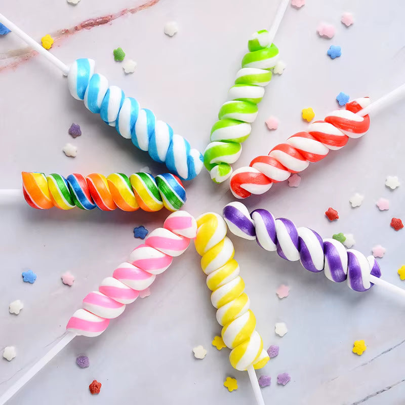 Rainbow Swirl Lollipop