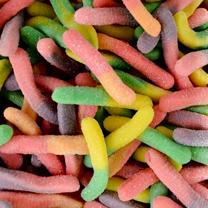 Sour Neon Worms Gummy