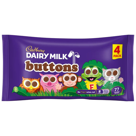 Cadbury Dairy Milk Buttons (Pack of 4)