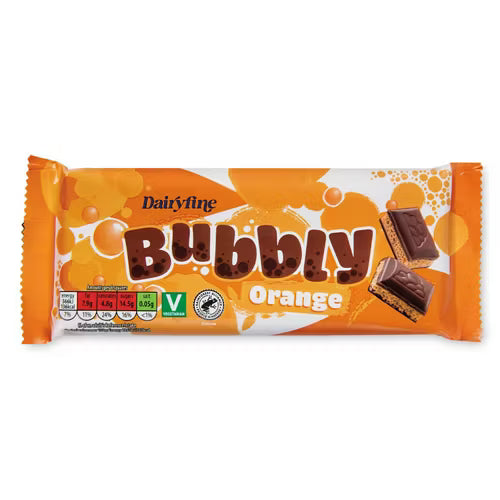 Orange Bubbly Chocolate
