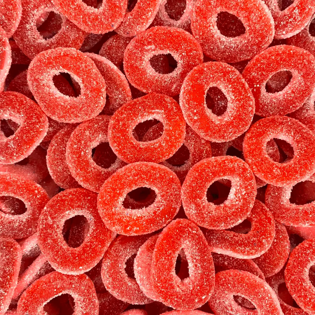 Sour Strawberry Rings Gummy