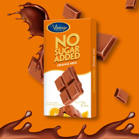No Sugar Added Orange Milk Chocolate