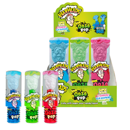 Warheads Sour Ooze Pop(Strawberry/Blue Raspberry/Green Apple)