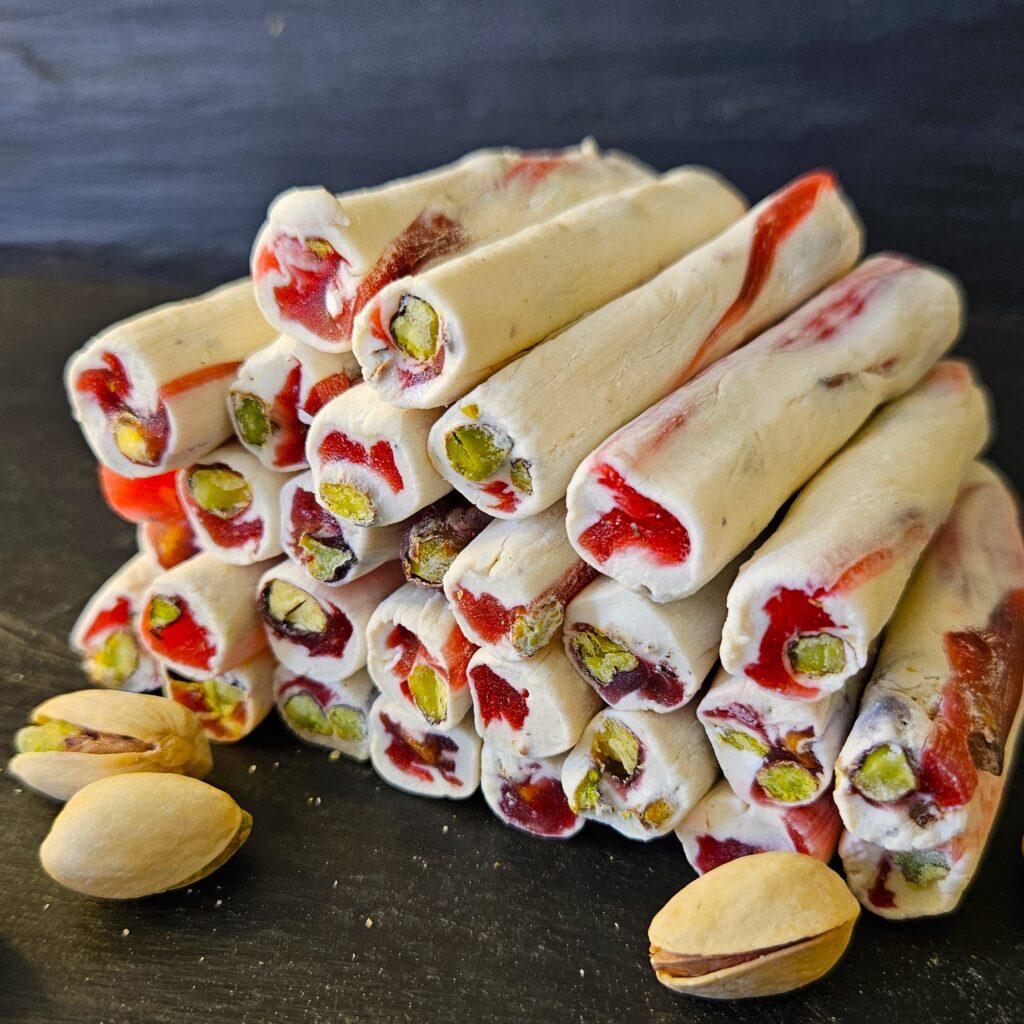 Milk Pomegranate Pistachio Turkish Delight Finger